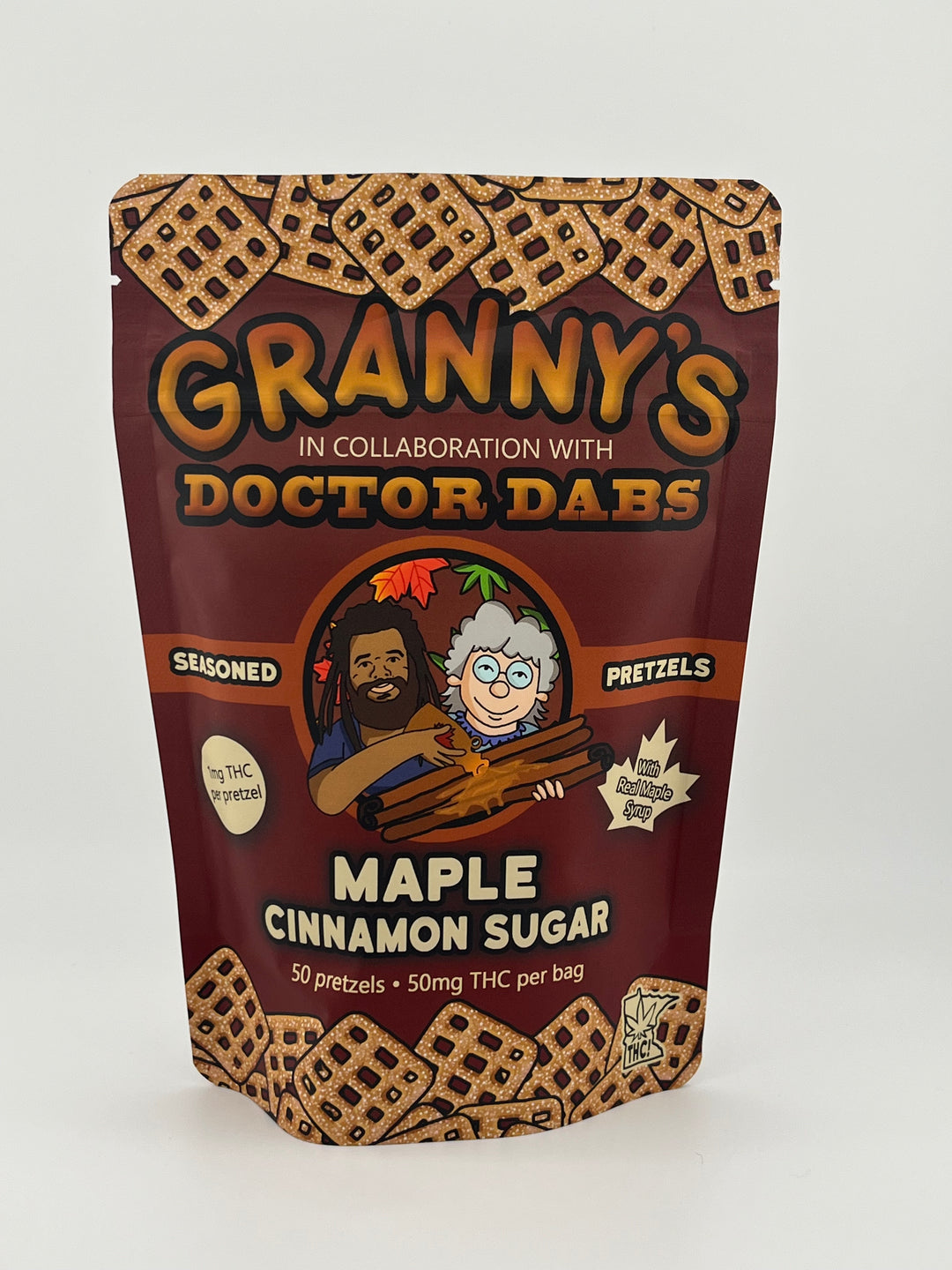 Granny's Maple Cinnamon Pretzels - 50mg THC