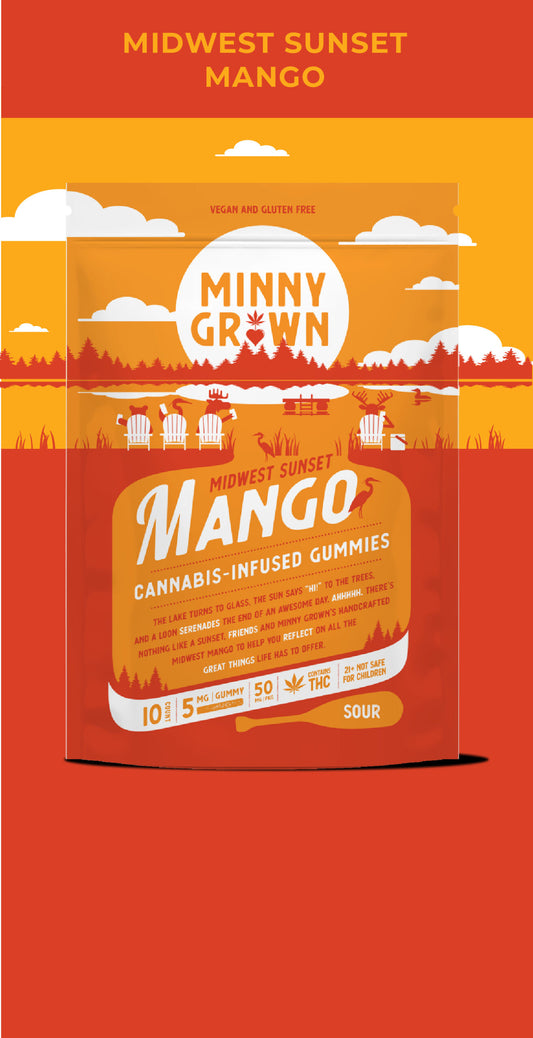 Midwest Sunset Mango Gummies - 50mg THC