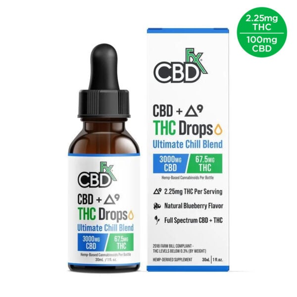 Delta-9 THC Oil Drops + CBD: Ultimate Chill Blend