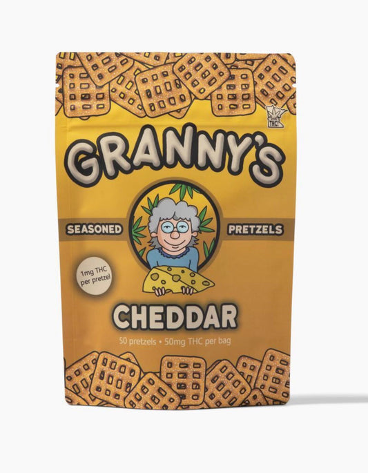 Granny's Cheddar Pretzels - 50mg THC